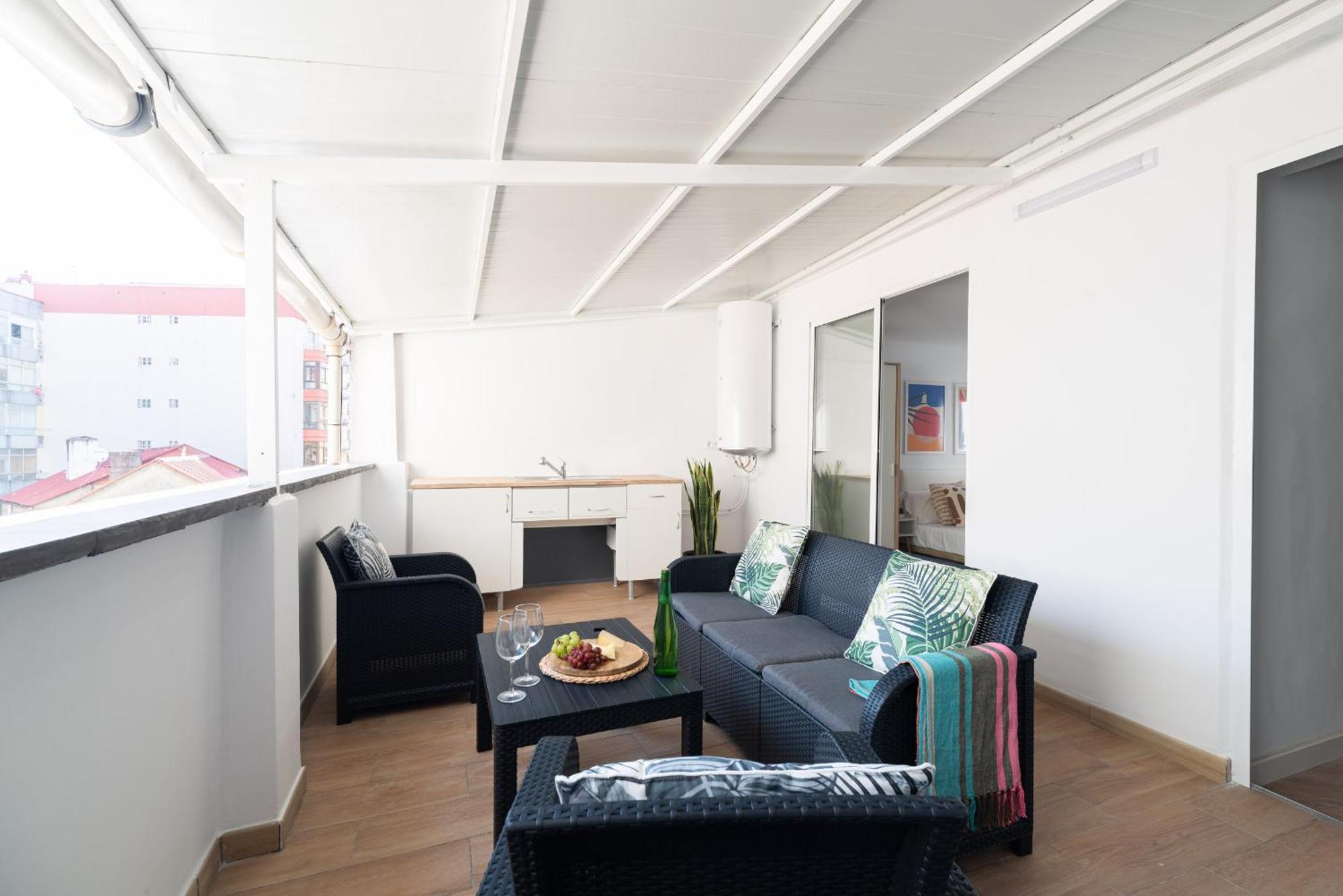 Gran Atico Con Terraza Apartman Vigo Kültér fotó